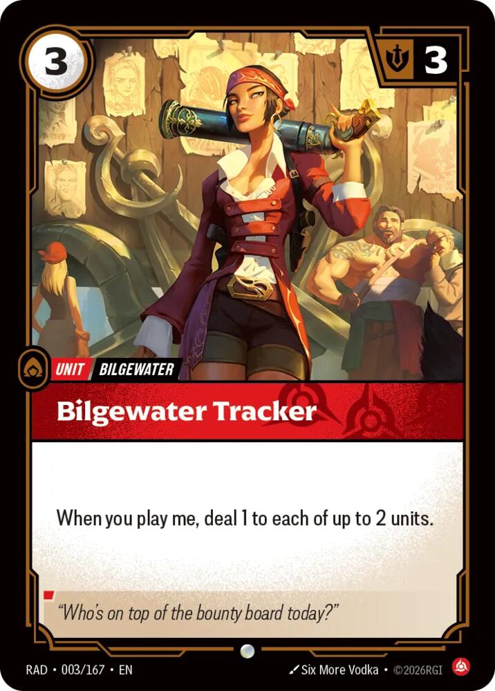 Bilgewater Tracker 003/167, Radiance, Riftbound card