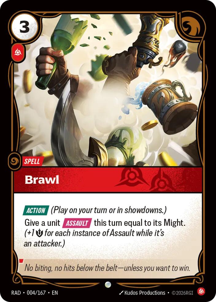 Brawl 004/167, Radiance, Riftbound card