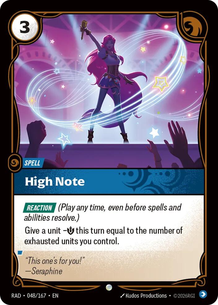 High Note 048/167, Radiance, Riftbound card