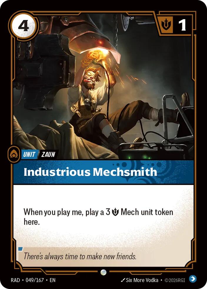 Industrious Mechsmith 049/167, Radiance, Riftbound card