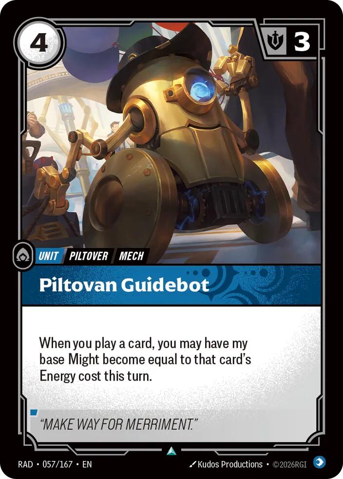 Piltovan Guidebot 057/167, Radiance, Riftbound card