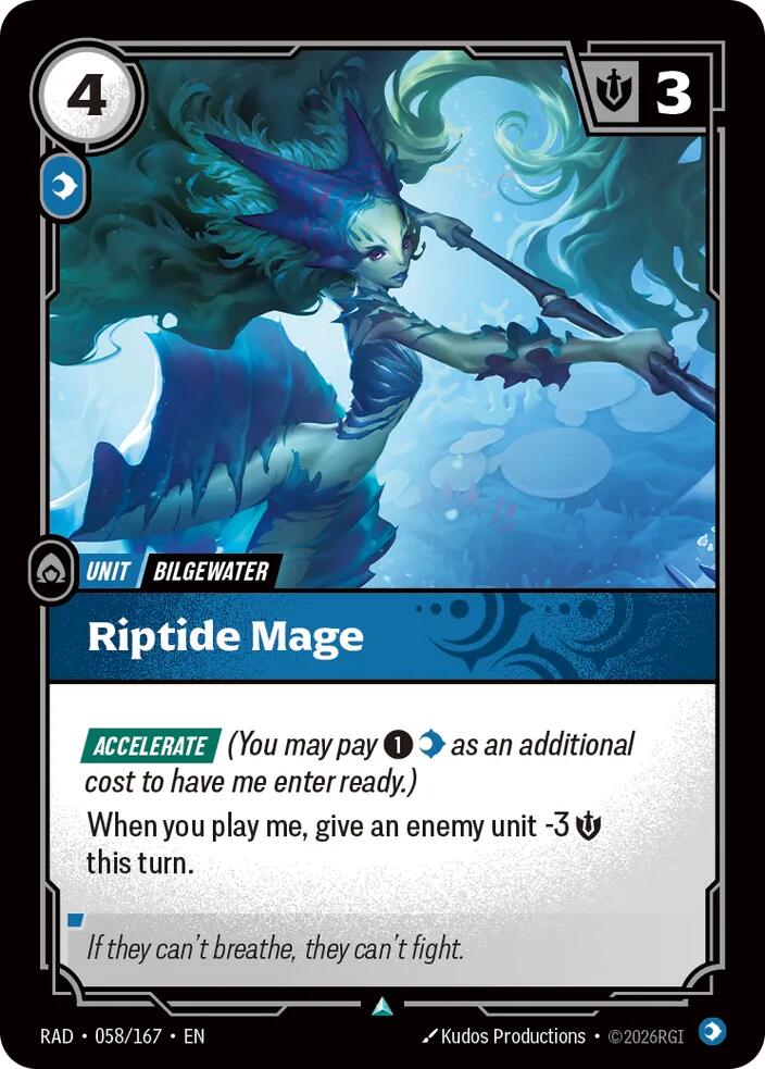 Riptide Mage 058/167, Radiance, Riftbound card