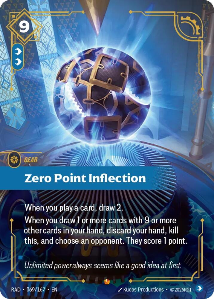 Zero Point Inflection 069/167, Radiance, Riftbound card