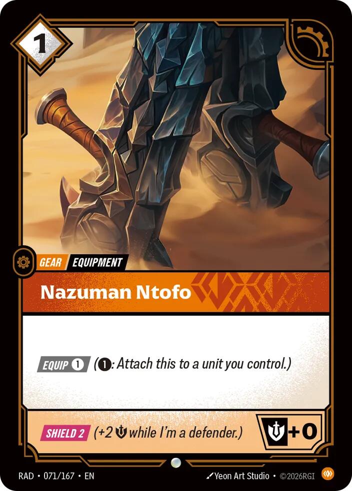 Nazuman Ntofo 071/167, Radiance, Riftbound card