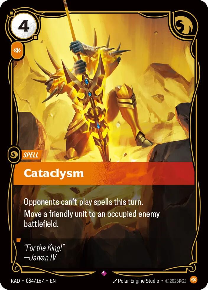 Cataclysm 084/167, Radiance, Riftbound card