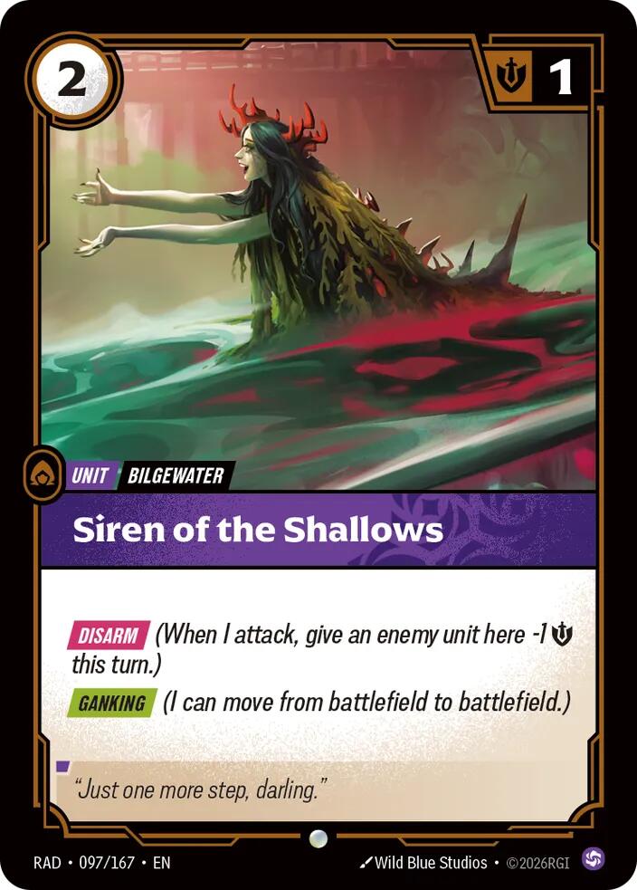 Siren of the Shallows 097/167, Radiance, Riftbound card
