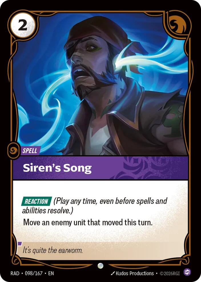 Siren's Song 098/167, Radiance, Riftbound card