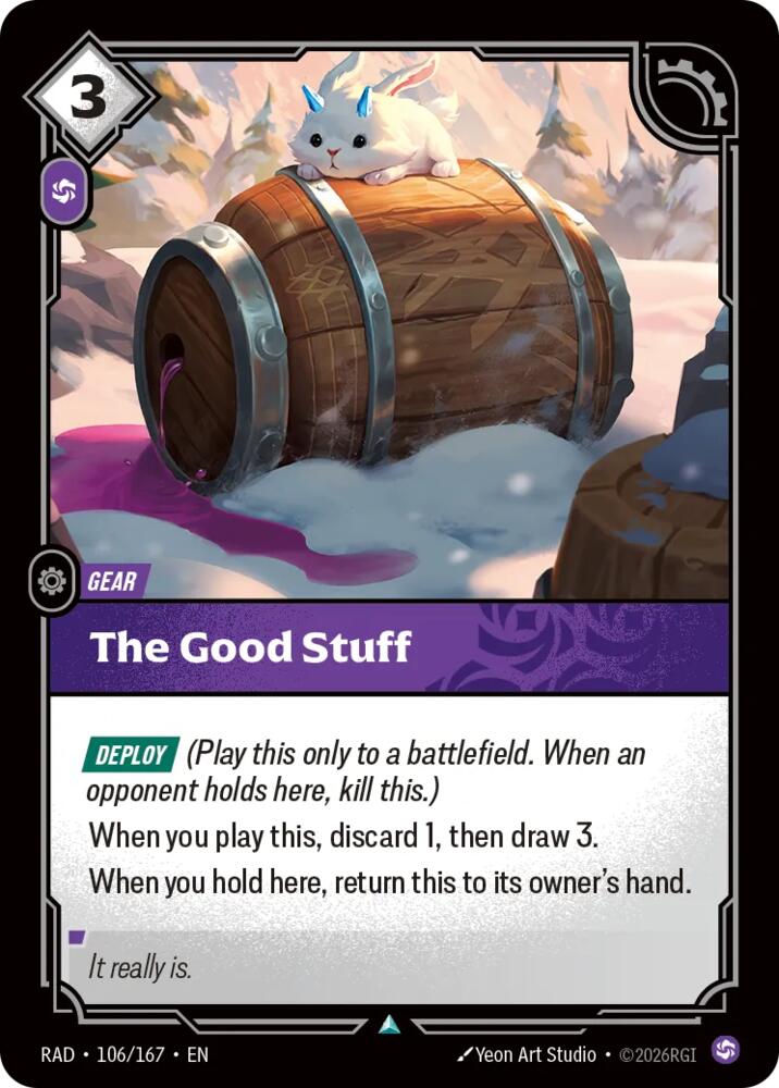 The Good Stuff 106/167, Radiance, Riftbound card