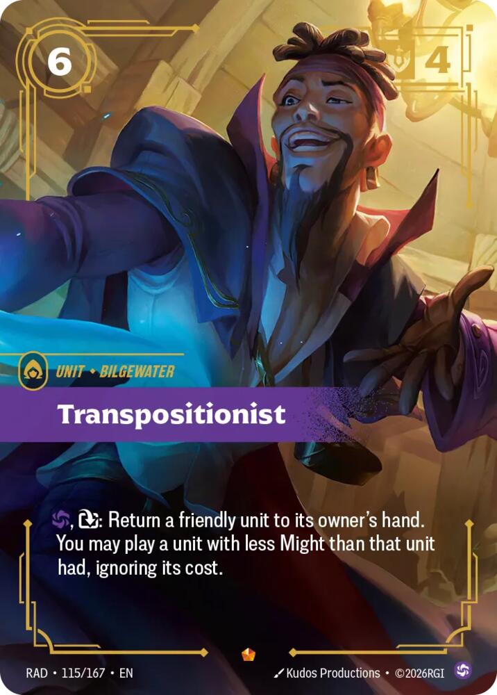 Transpositionist 115/167, Radiance, Riftbound card