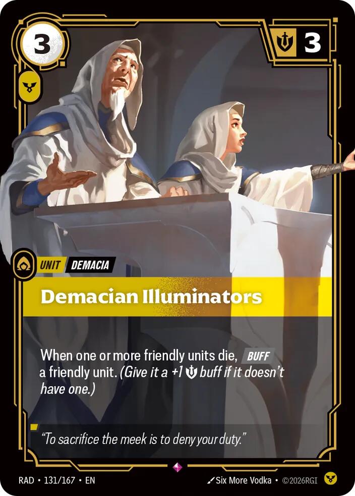 Demacian Illuminators 131/167, Radiance, Riftbound card