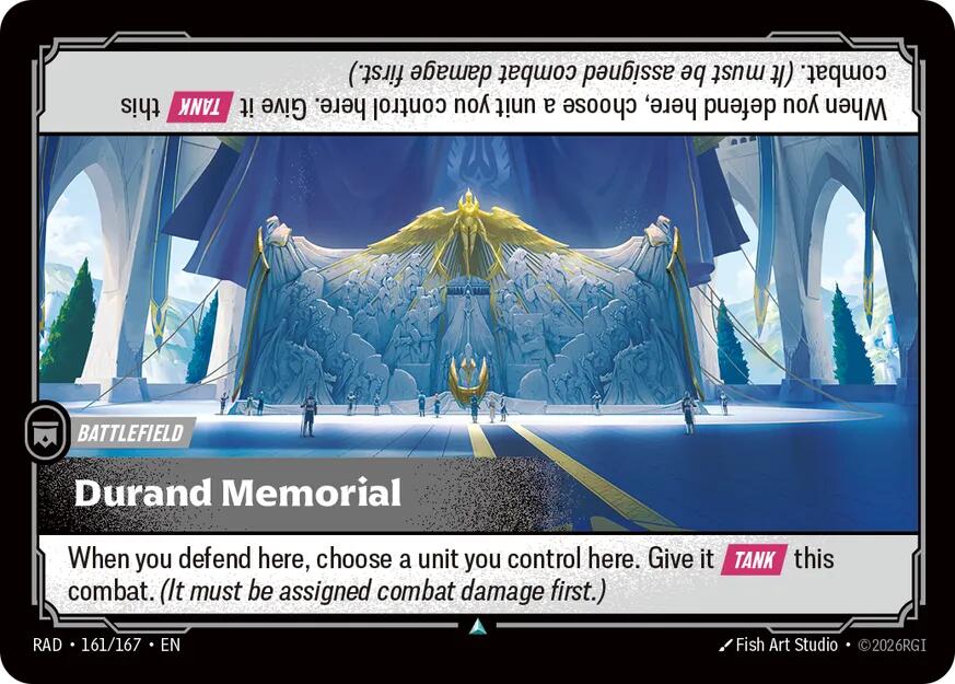Durand Memorial 161/167, Radiance, Riftbound card