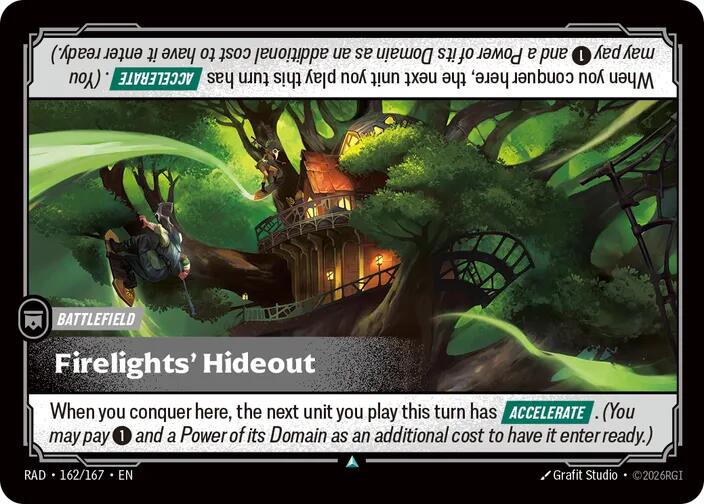 Firelights' Hideout 162/167, Radiance, Riftbound card