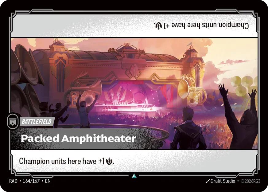 Packed Amphitheater 164/167, Radiance, Riftbound card