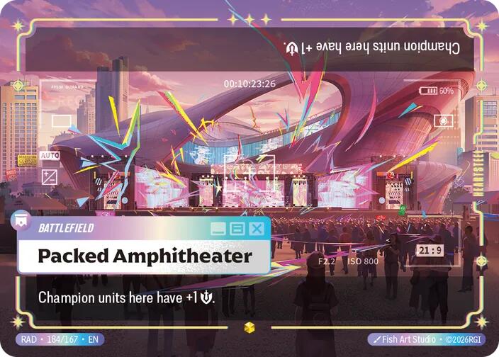 Packed Amphitheater (Ultimate) 184/167, Radiance, Riftbound card