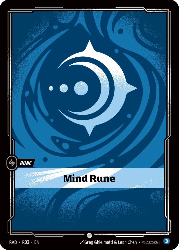 Mind Rune R03, Radiance, Riftbound card