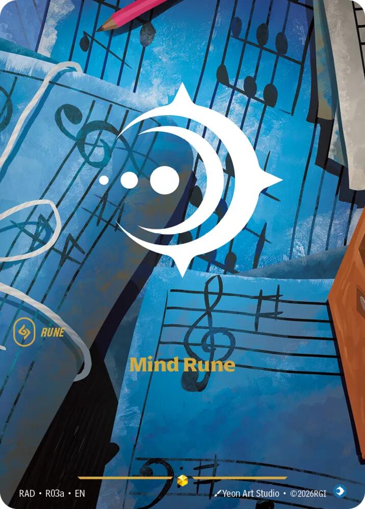 Mind Rune (R03a) R03a, Radiance, Riftbound card