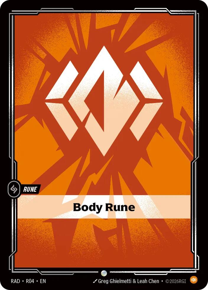Body Rune R04, Radiance, Riftbound card