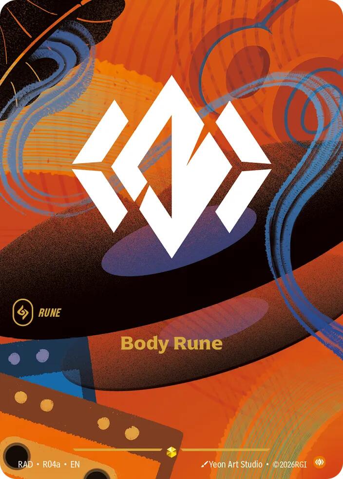 Body Rune (R04a) R04a, Radiance, Riftbound card