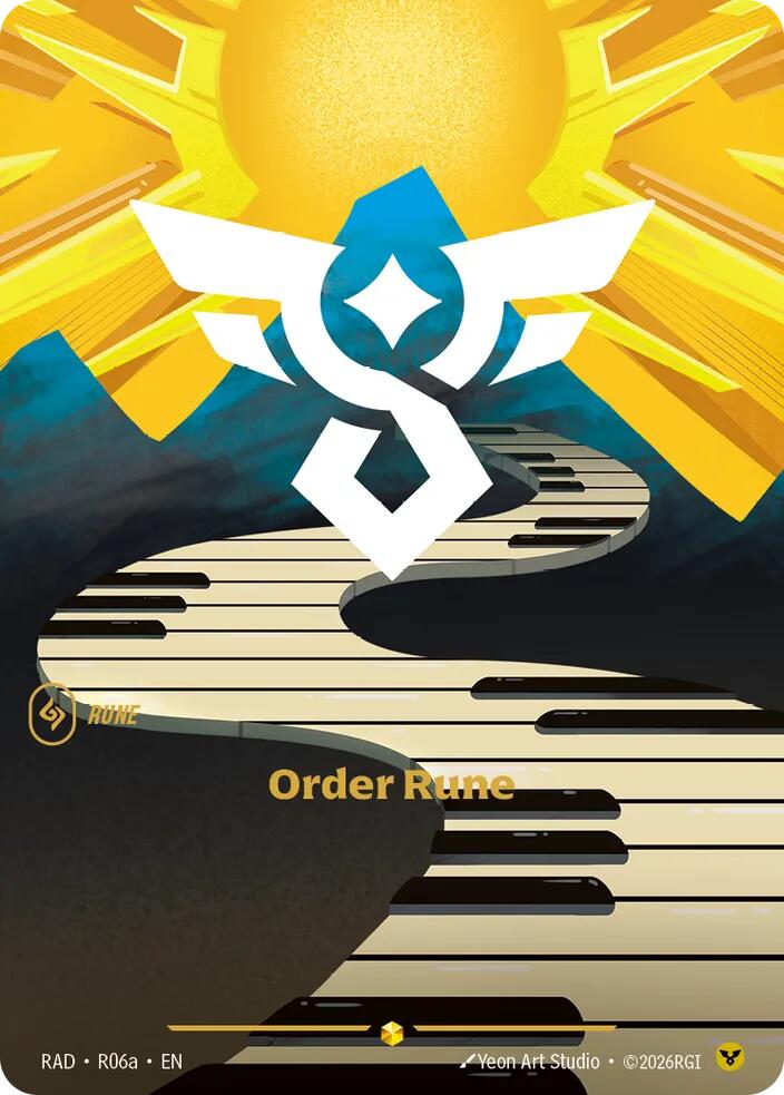 Order Rune (R06a) R06a, Radiance, Riftbound card