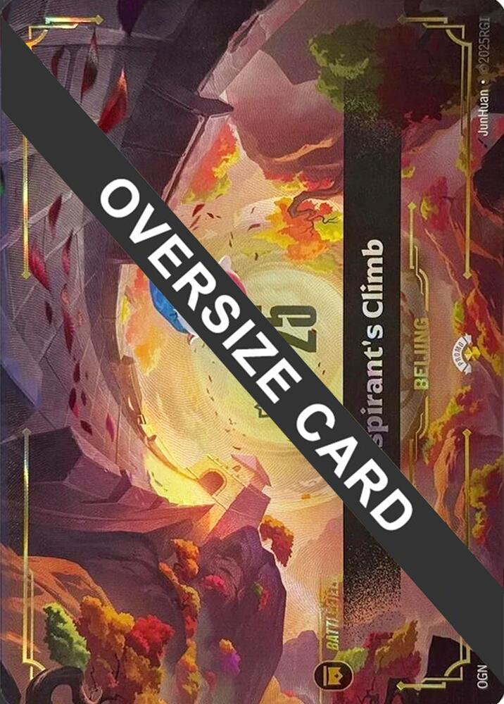 Aspirant's Climb (Oversized) 276a/298, Riftbound Worlds Bundle 2025, Riftbound card