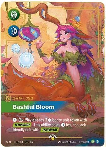 Lillia, Bashful Bloom 001/003, Secret Garden, Riftbound card
