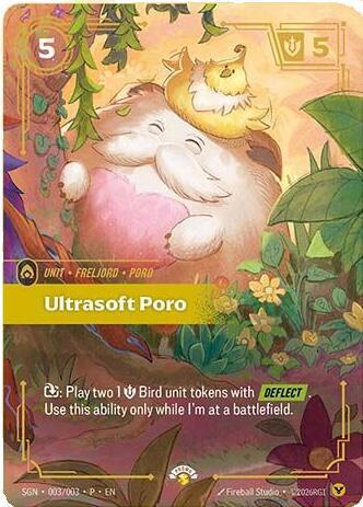Ultrasoft Poro 003/003, Secret Garden, Riftbound card